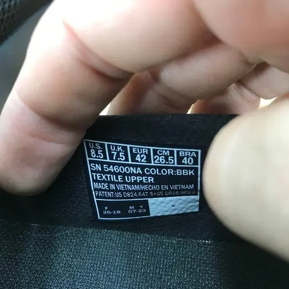 Skechers Go Walk Max Walking Shoes Mens 8.5 Narrow‎ Black Mesh Slip On Low Top - Picture 7 of 9